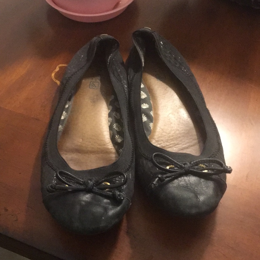 Sperry Top-Siders Black leather flats